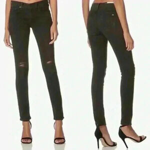 Rag & bone skinny soft rock with holes jeans